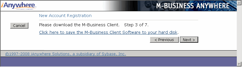 New Account Registration – Step 3 of 7