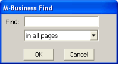 M-Business Find dialog on a Win32 device