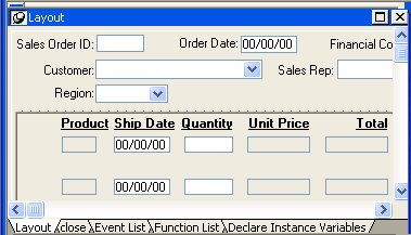 The Layout View Invoice Entry tab page is shown