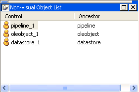 The Non-Visual Object List view is shown