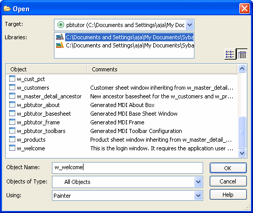 The Open dialog box is shown