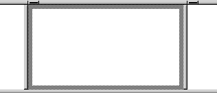 The sample shows gray bars at top and bottom and a blank rectangle with a gray border within them.
