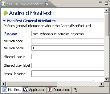 Android Tutorial Configure Android Manifest Image