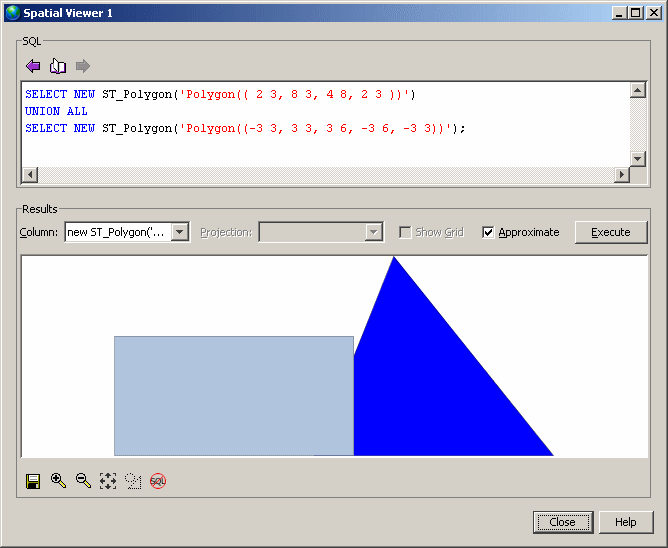 
       Screenshot of the SVG Preview tab showing a rectangle with triangle. One corner of the rectangle overlaps a corner of the triangle.
      