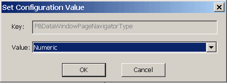Shown is the Set Configuration Value dialog box.