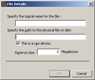 dbspace file details dialog