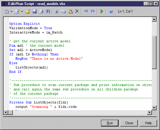 Creating a VBScript File