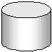The cylinder icon used to represent a database.
