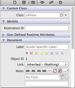 Custom Class - Class field with UIView