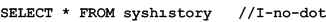 
     SELECT statement with lowercase I-no-dot.
    