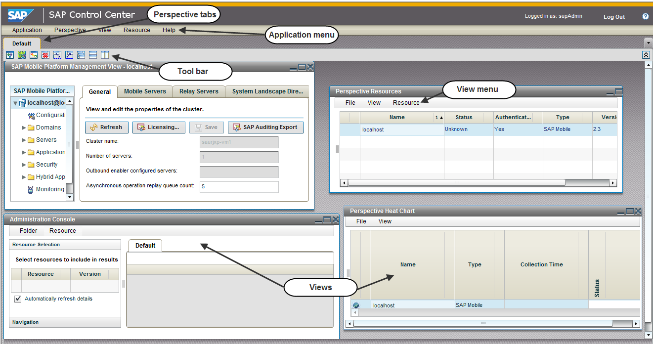 SCC for SMP 2.3 UI Overview