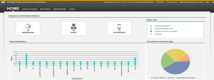 SMP Admin and Monitoring UI