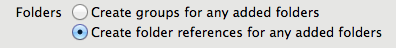 Create Folder References