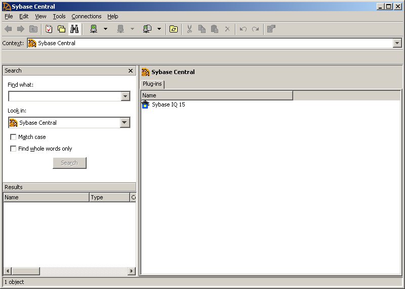 Sybase Central Interface